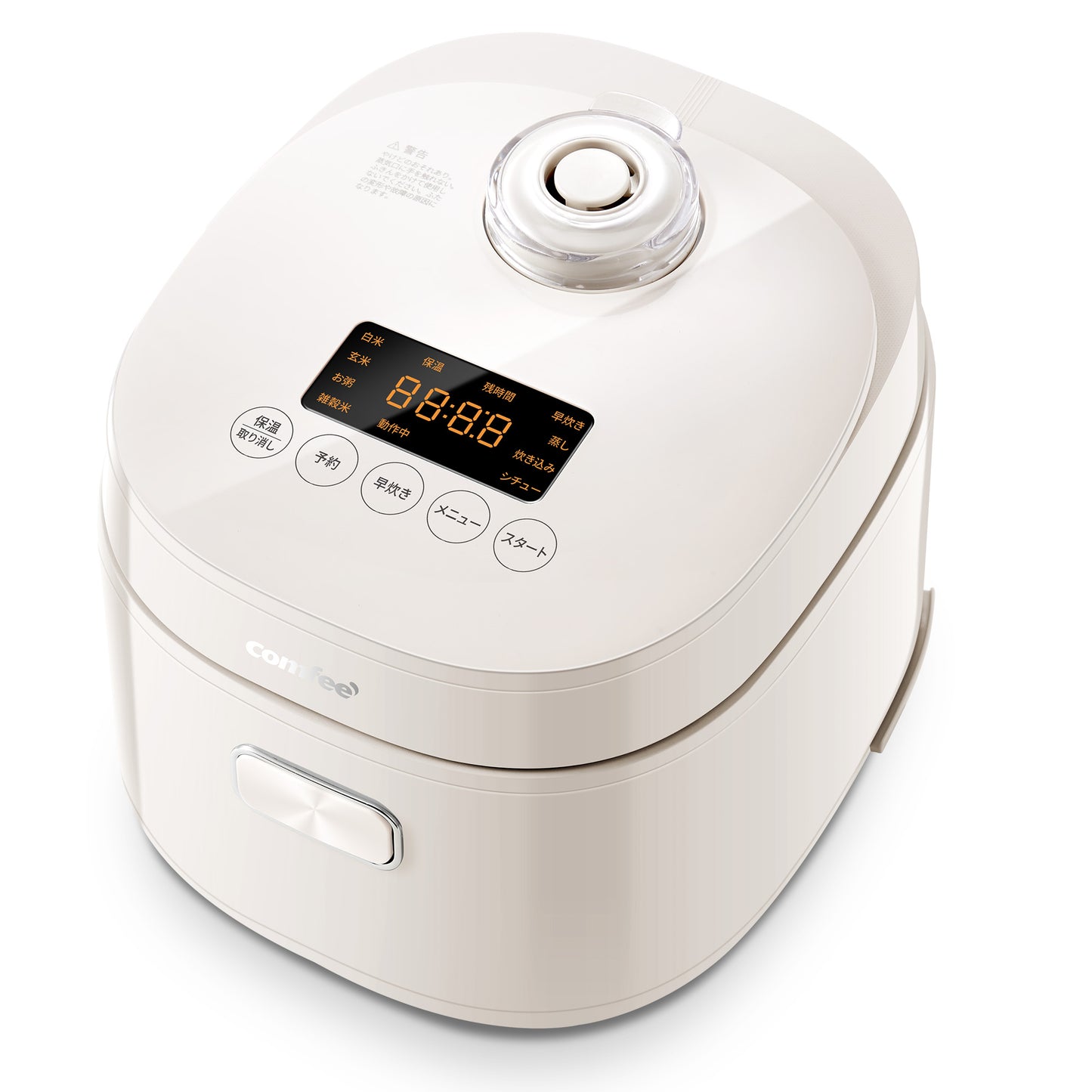 COMFEE' 炊飯器 4合炊き マイコン CRD-20PYT1B1
