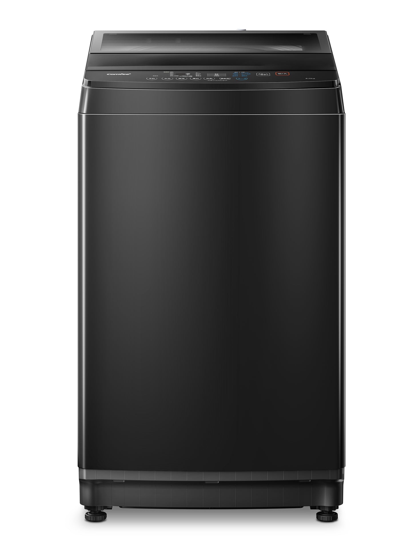 COMFEE’洗濯機 8kg 洗剤自動投入 風乾燥 黑 CA-80A1(T)