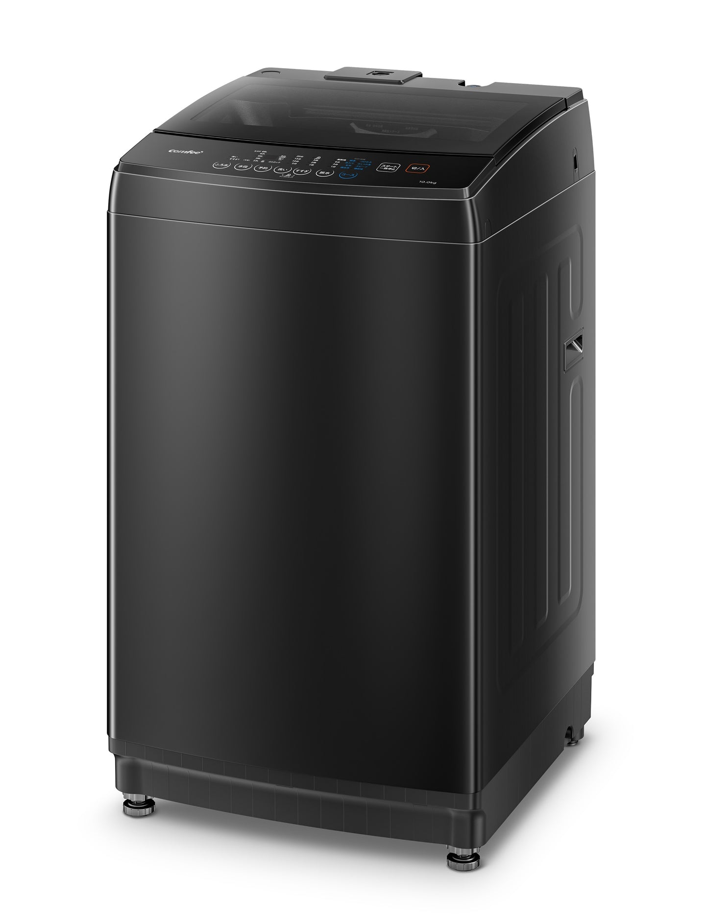 COMFEE’洗濯機 10kg全自動 風乾燥 金属グレー CA-1001(T)