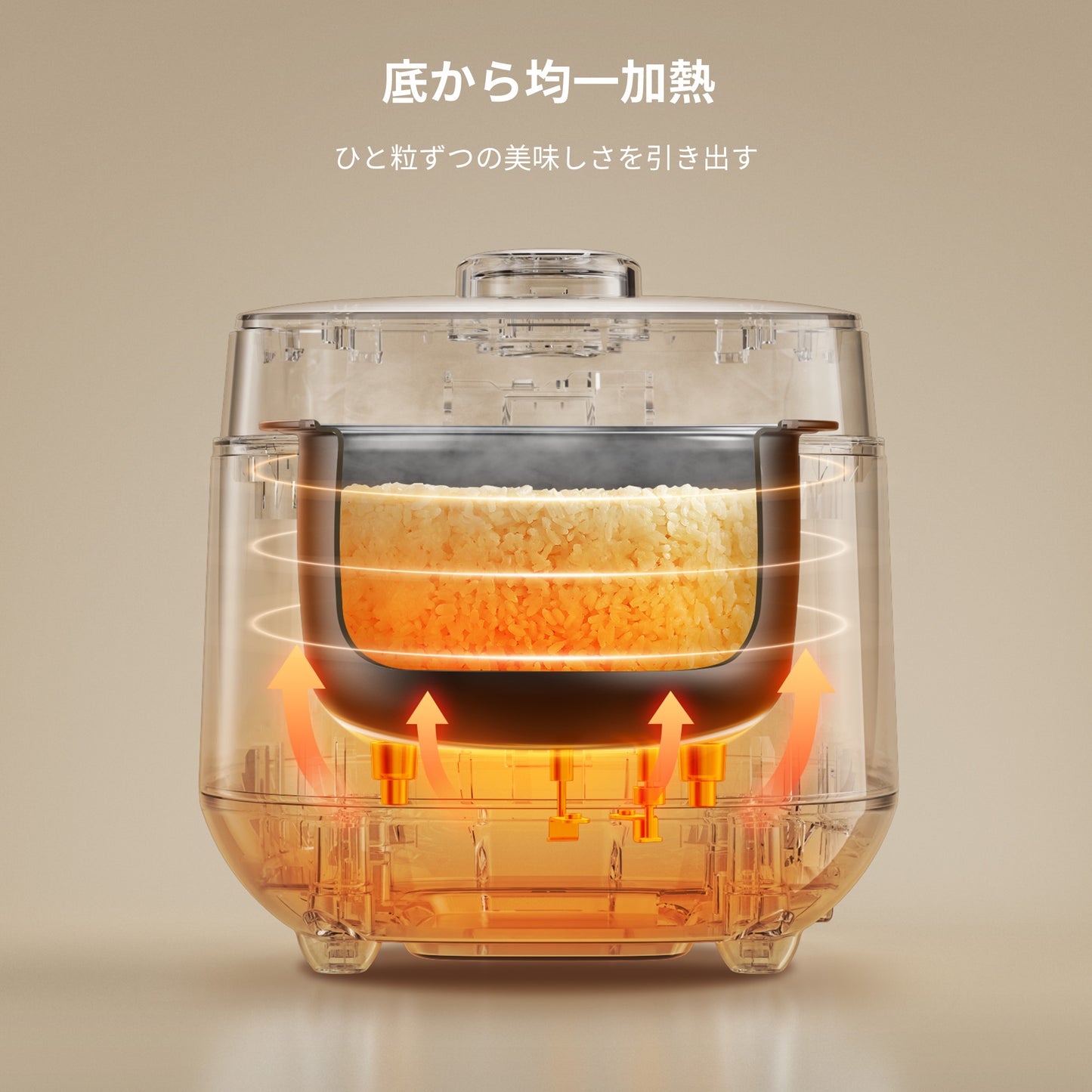 COMFEE' 炊飯器 4合炊き マイコン CRD-20PYT1B1