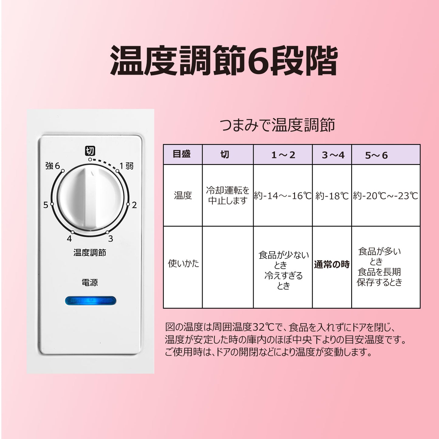 COMFEE' 冷凍庫 142L ホワイト RCC143WH(E)