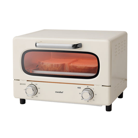 COMFEE' オーブントースター 2枚焼き　アイボリー CF-MG101-AY