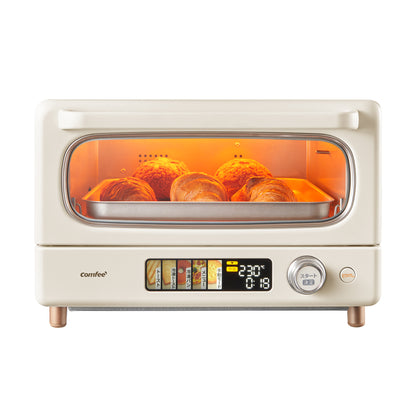 COMFEE'  オーブントースター 4枚焼き  14L アイボリー CF-AC141-AY