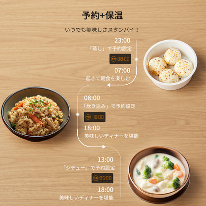 COMFEE' 炊飯器 4合炊き　マイコン CRD-20PYT1B1