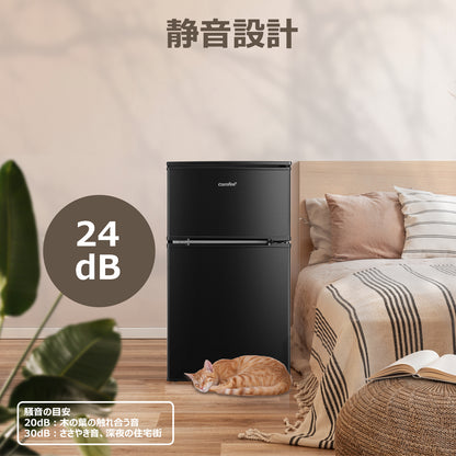 COMFEE'　冷蔵庫 90L ブラック RCT90BL(E)