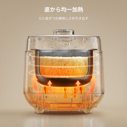 COMFEE' 炊飯器 4合炊き　マイコン CRD-20PYT1B1