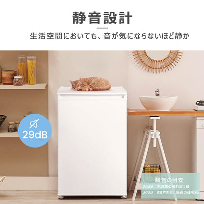 COMFEE'　冷凍庫 86L　ホワイト  RCU83WH(E)