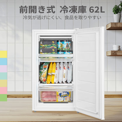 COMFEE'　冷凍庫 62L　ホワイト RCD60WH1JP(E)