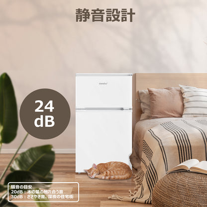 COMFEE' 冷蔵庫 90L　ホワイト RCT90WH/E