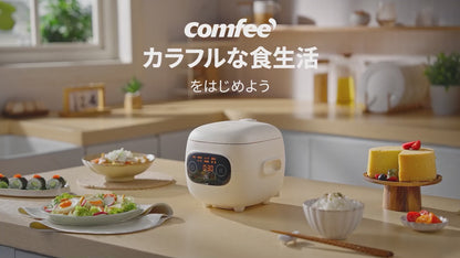 COMFEE' 炊飯器 2合炊き　マイコン  MB-FB12X1-306EW